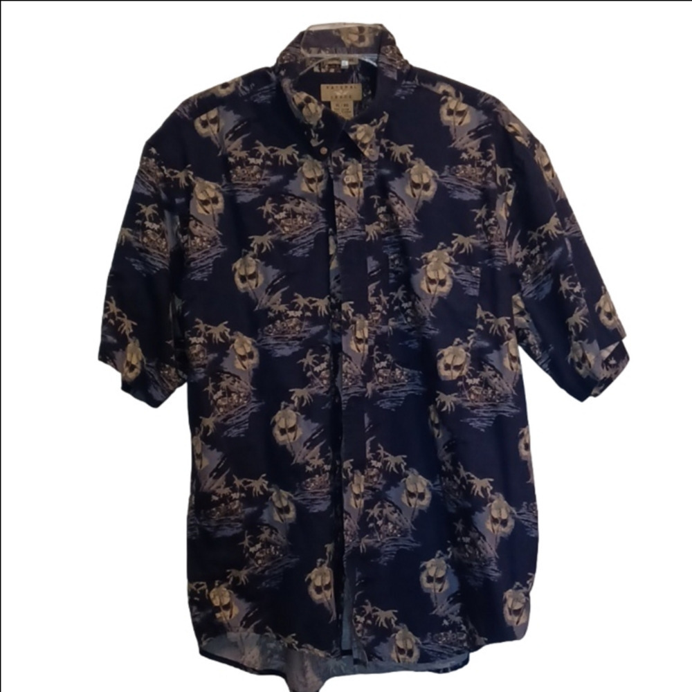 NATURAL ISSUE, WRIKLE FREE, MENS BUTTON UP SHIRT, SIZE XL.